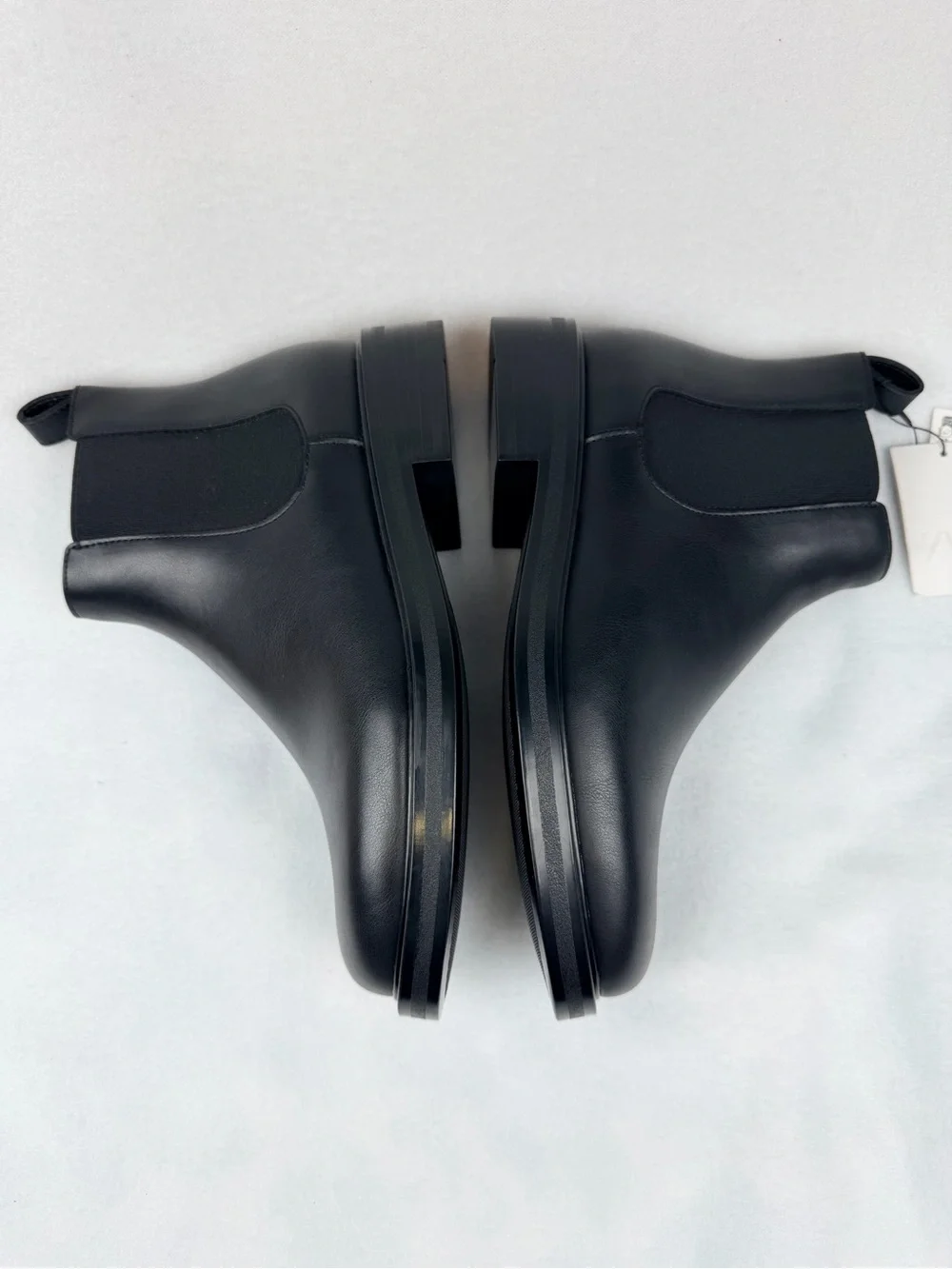 Zara Dress Chelsea Men’s Black Boots with Elastic Panels Size 7